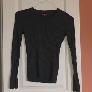 Merona Grey Long Sleeve Sweater Top
